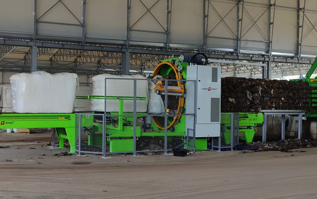 Bale Wrapper in action