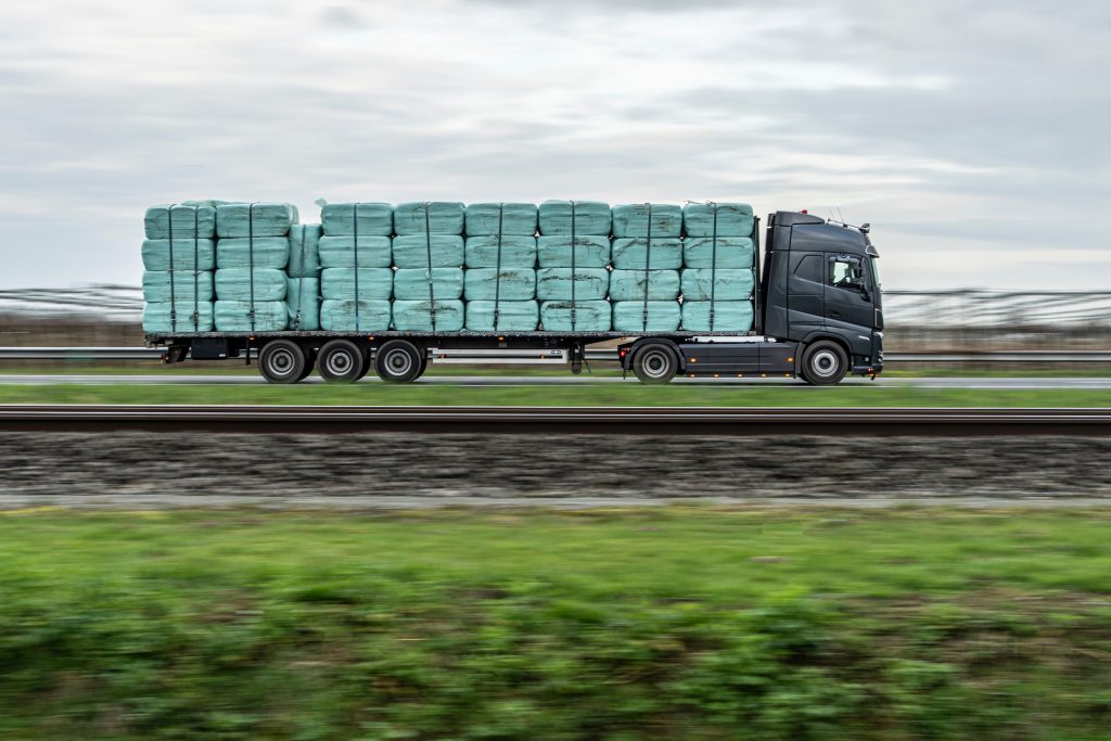 Bales on a Truck