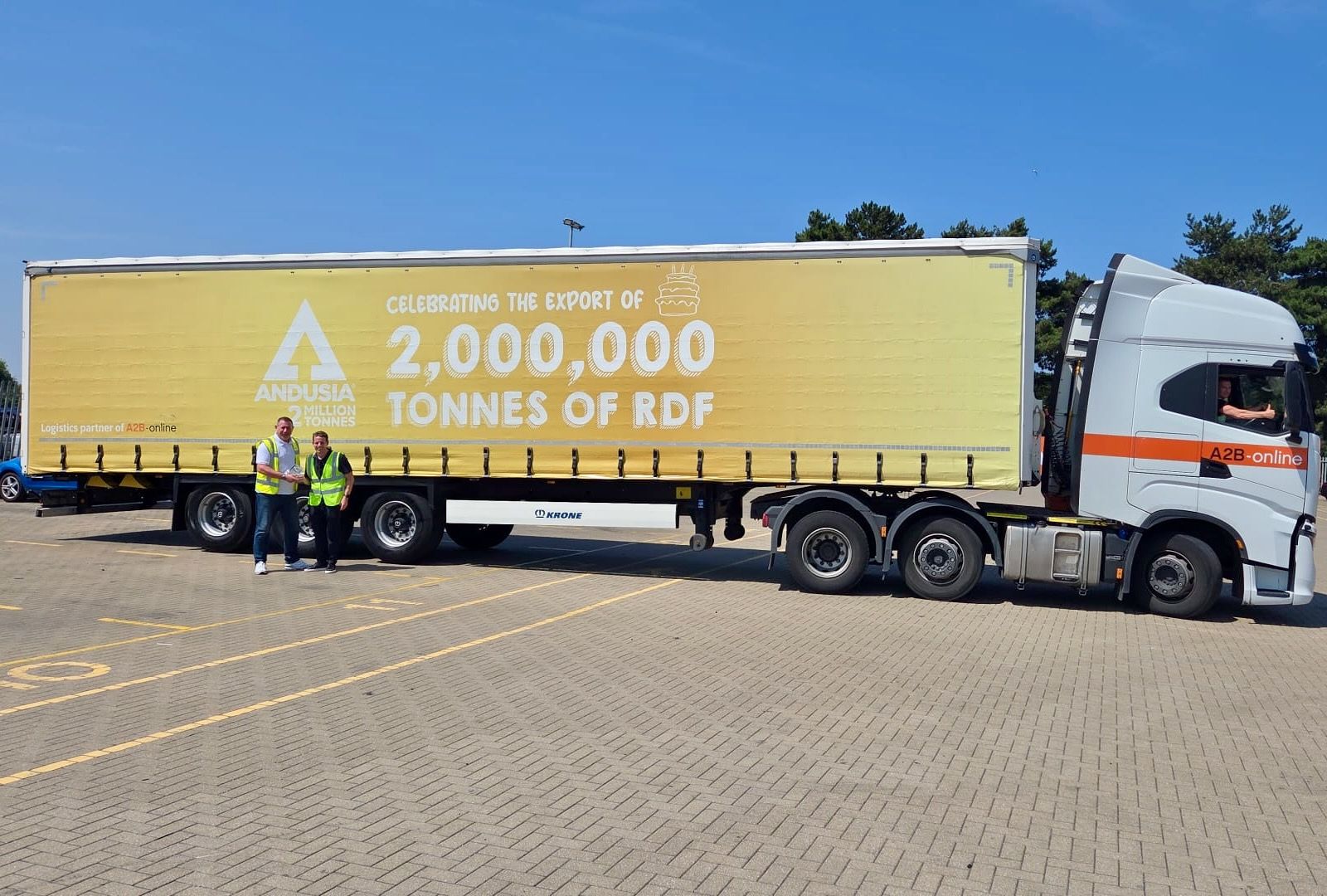 A diamond award for A2B - 500,000 tonnes and counting!